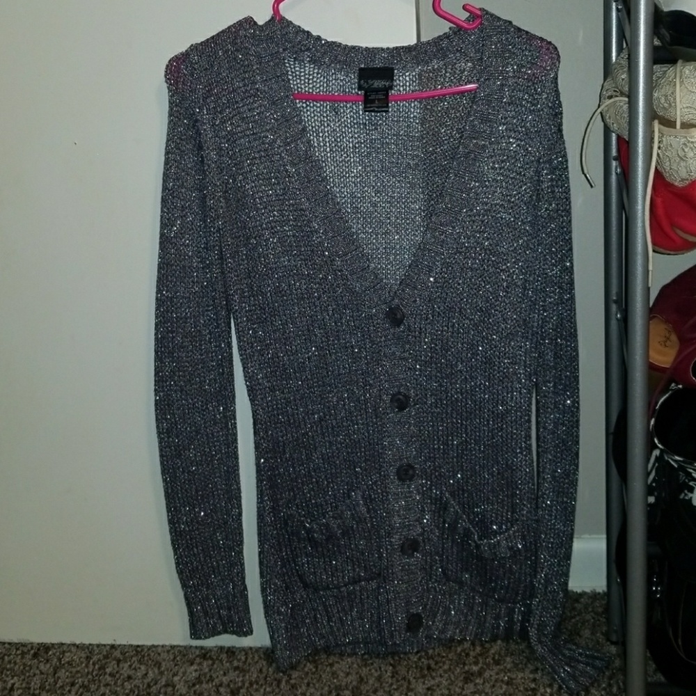 Sparkly womens cardigan